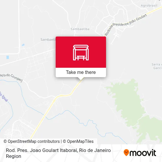 Rod. Pres. Joao Goulart Itaboraí map