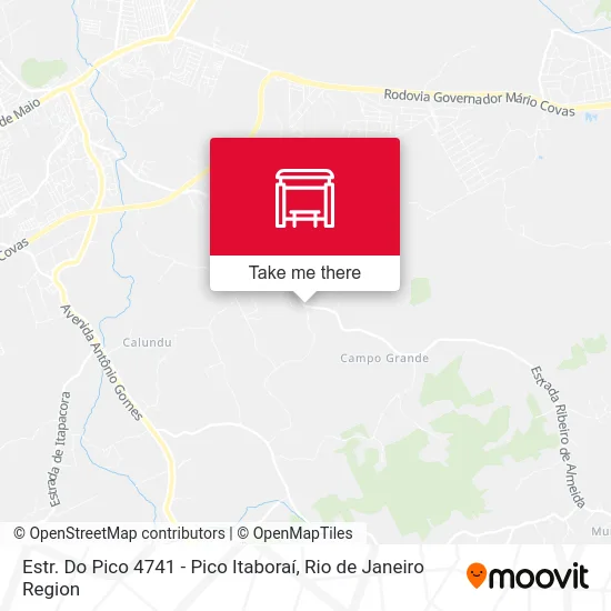 Estr. Do Pico 4741 - Pico Itaboraí map