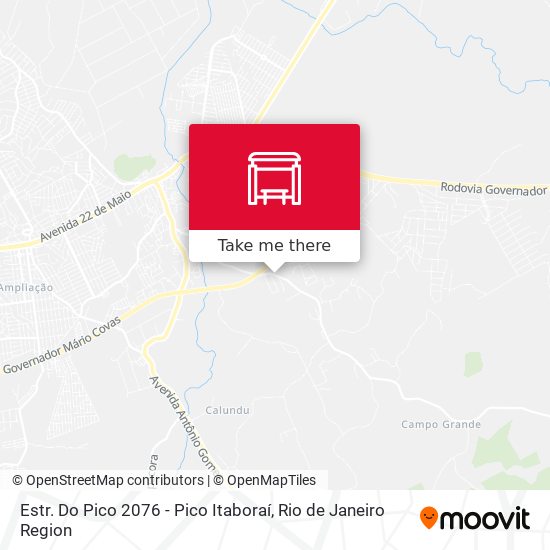 Estr. Do Pico 2076 - Pico Itaboraí map