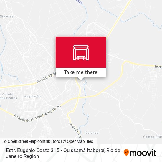 Estr. Eugênio Costa 315 - Quissamã Itaboraí map