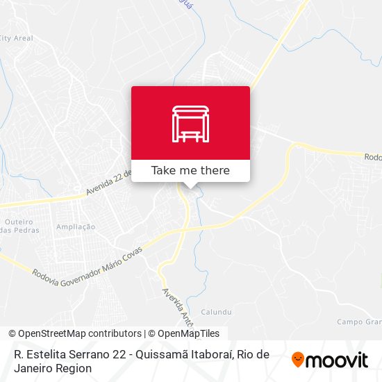 R. Estelita Serrano 22 - Quissamã Itaboraí map