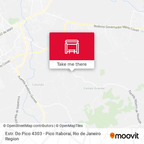 Estr. Do Pico 4303 - Pico Itaboraí map