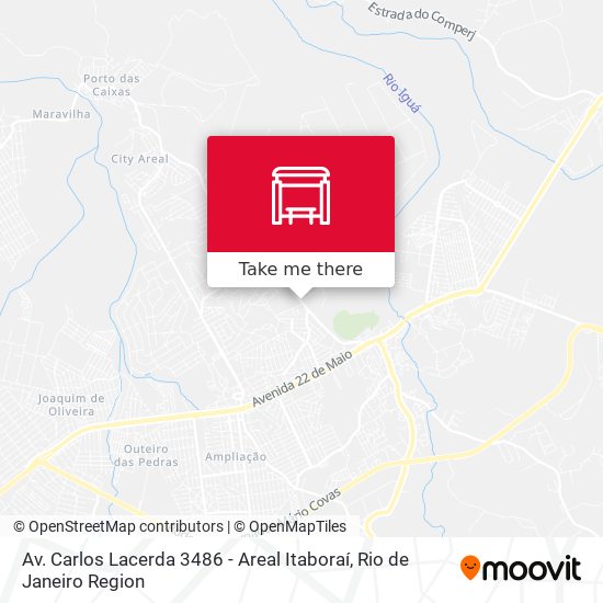 Av. Carlos Lacerda 3486 - Areal Itaboraí map