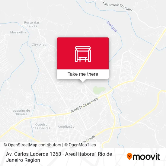 Av. Carlos Lacerda 1263 - Areal Itaboraí map