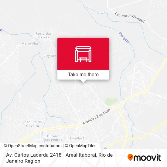 Av. Carlos Lacerda 2418 - Areal Itaboraí map