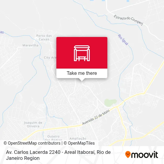 Av. Carlos Lacerda 2240 - Areal Itaboraí map