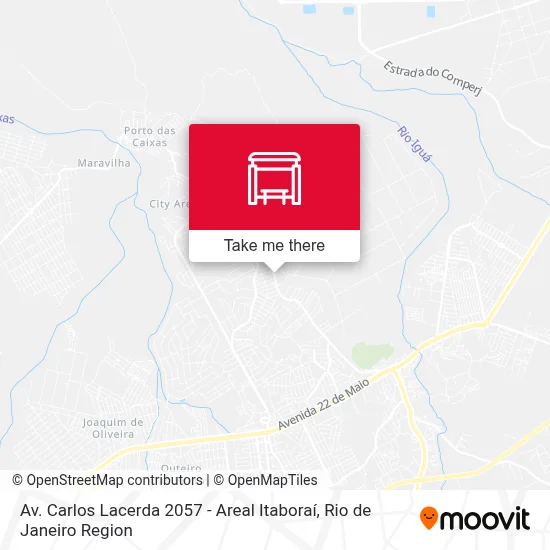 Av. Carlos Lacerda 2057 - Areal Itaboraí map