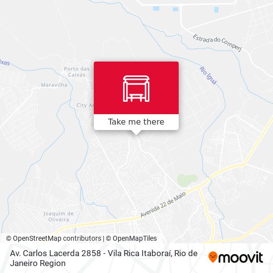 Mapa Av. Carlos Lacerda 2858 - Vila Rica Itaboraí