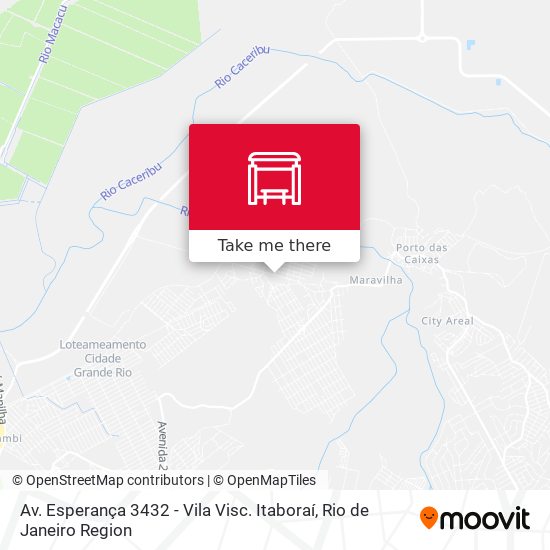 Mapa Av. Esperança 3432 - Vila Visc. Itaboraí