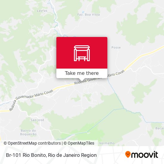 Br-101 Rio Bonito map