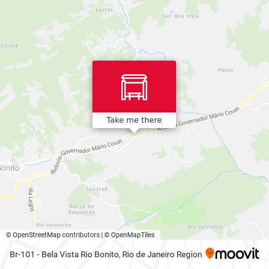 Br-101 - Bela Vista Rio Bonito map