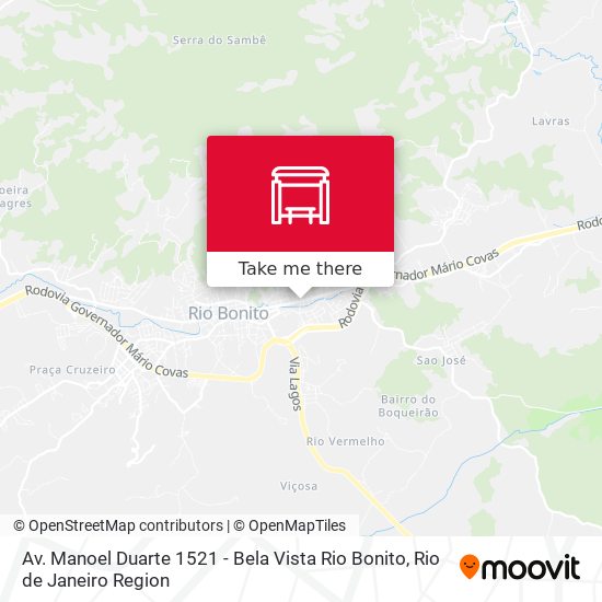 Av. Manoel Duarte 1521 - Bela Vista Rio Bonito map