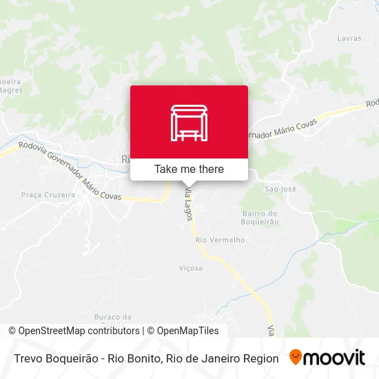 Trevo Boqueirão - Rio Bonito map