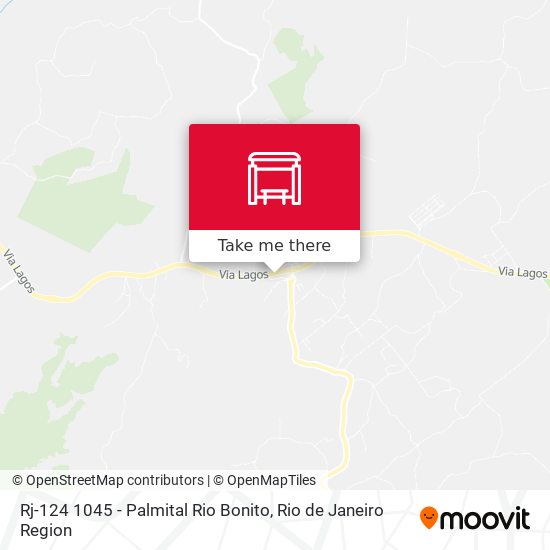 Rj-124 1045 - Palmital Rio Bonito map