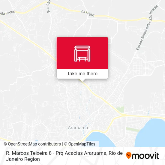 R. Marcos Teixeira 8 - Prq Acacias Araruama map