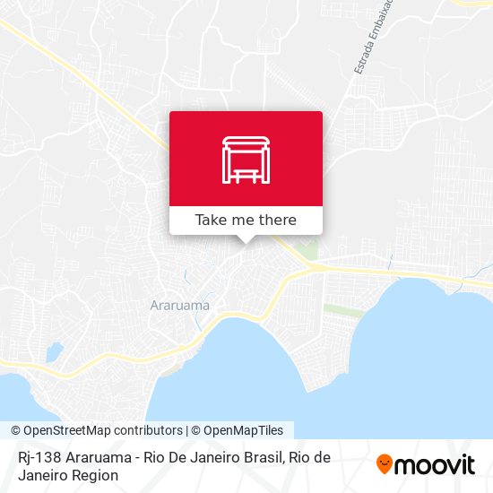 Rj-138 Araruama - Rio De Janeiro Brasil map