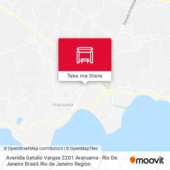 Mapa Avenida Getulio Vargas 2201 Araruama - Rio De Janeiro Brasil