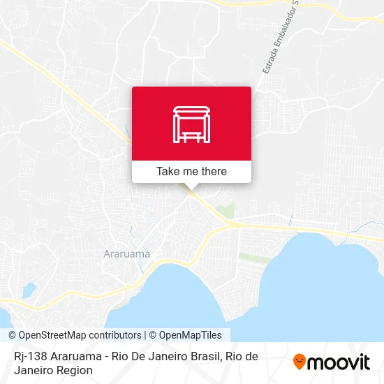 Rj-138 Araruama - Rio De Janeiro Brasil map
