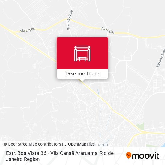 Estr. Boa Vista 36 - Vila Canaã Araruama map
