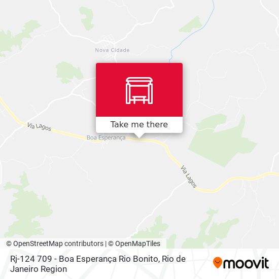 Rj-124 709 - Boa Esperança Rio Bonito map