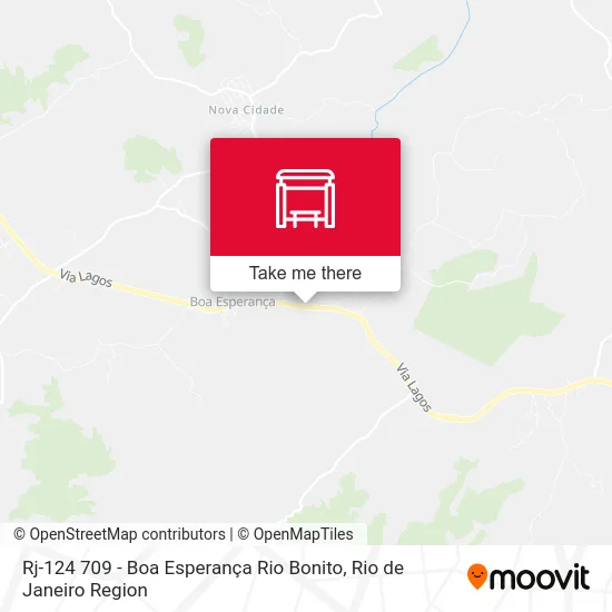 Rj-124 709 - Boa Esperança Rio Bonito map