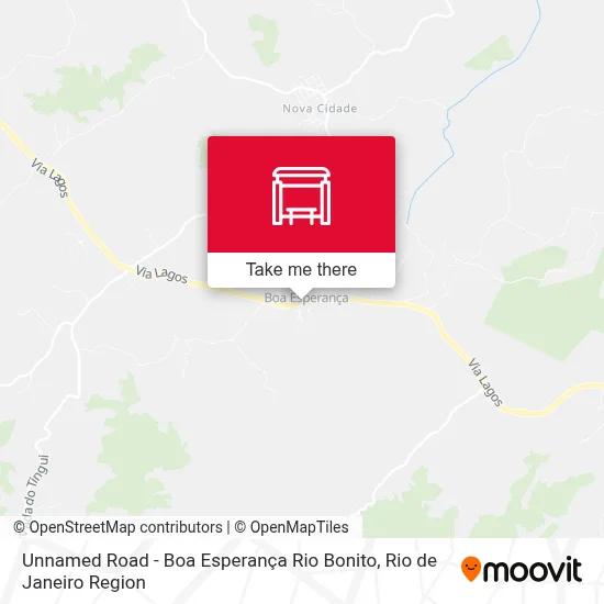 Unnamed Road - Boa Esperança Rio Bonito map