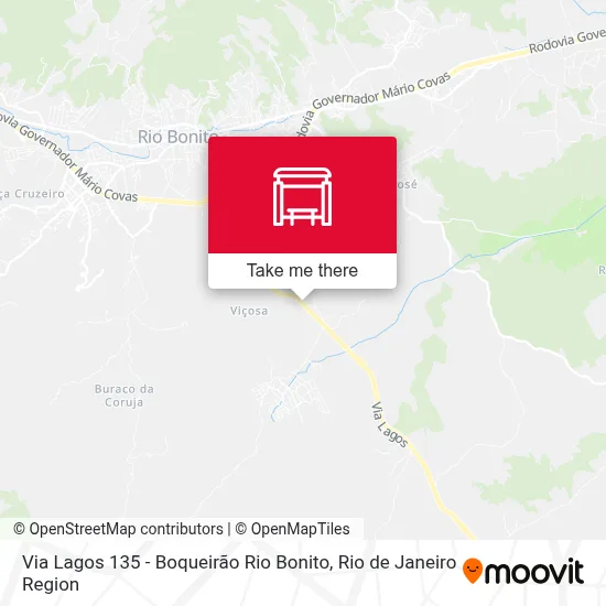 Via Lagos 135 - Boqueirão Rio Bonito map