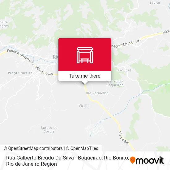 Rua Galberto Bicudo Da Silva - Boqueirão, Rio Bonito map