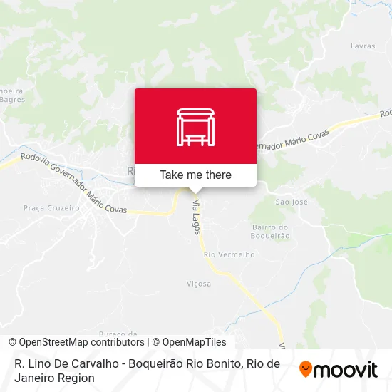 R. Lino De Carvalho - Boqueirão Rio Bonito map