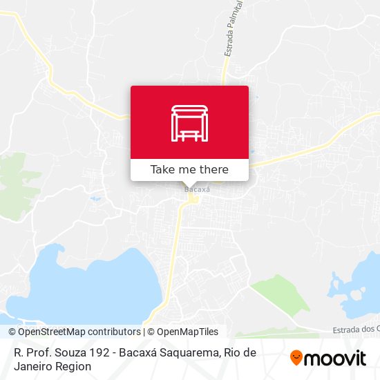 R. Prof. Souza 192 - Bacaxá Saquarema map