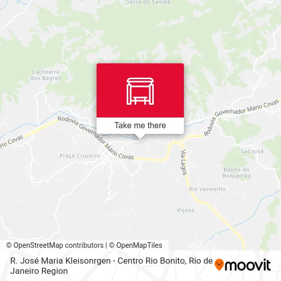R. José Maria Kleisonrgen - Centro Rio Bonito map