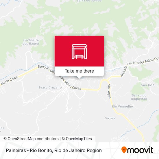 Paineiras - Rio Bonito map