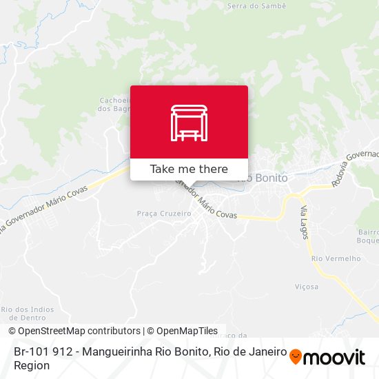 Br-101 912 - Mangueirinha Rio Bonito map