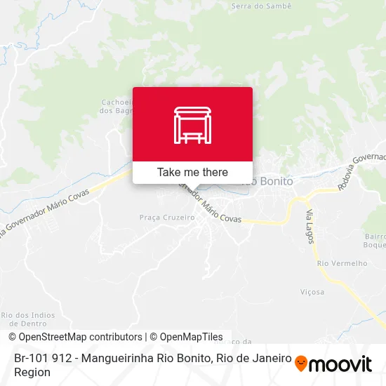 Br-101 912 - Mangueirinha Rio Bonito map
