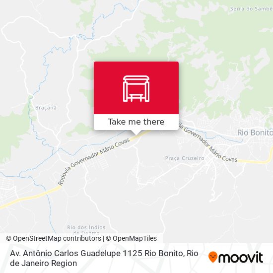 Av. Antônio Carlos Guadelupe 1125 Rio Bonito map