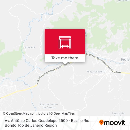 Av. Antônio Carlos Guadelupe 2500 - Bazílio Rio Bonito map