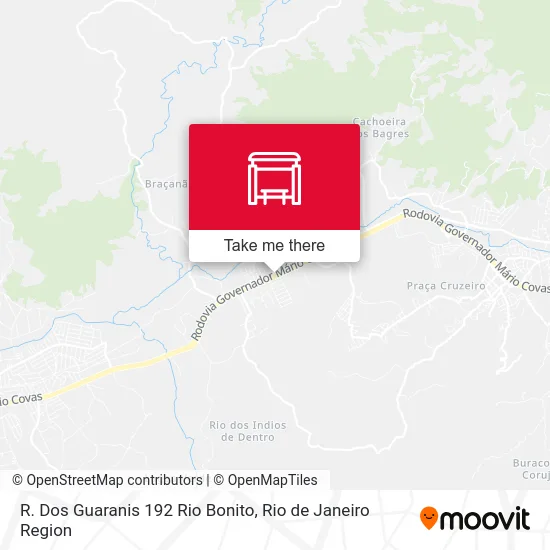R. Dos Guaranis 192 Rio Bonito map