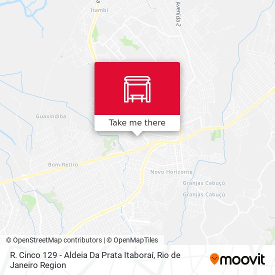 R. Cinco 129 - Aldeia Da Prata Itaboraí map