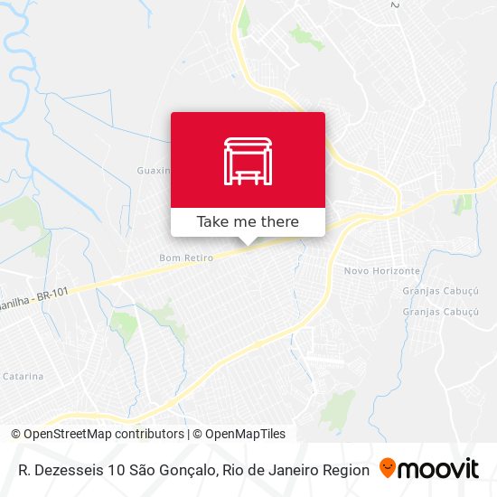 R. Dezesseis 10 São Gonçalo map