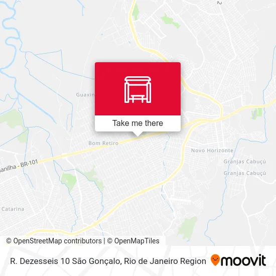 R. Dezesseis 10 São Gonçalo map