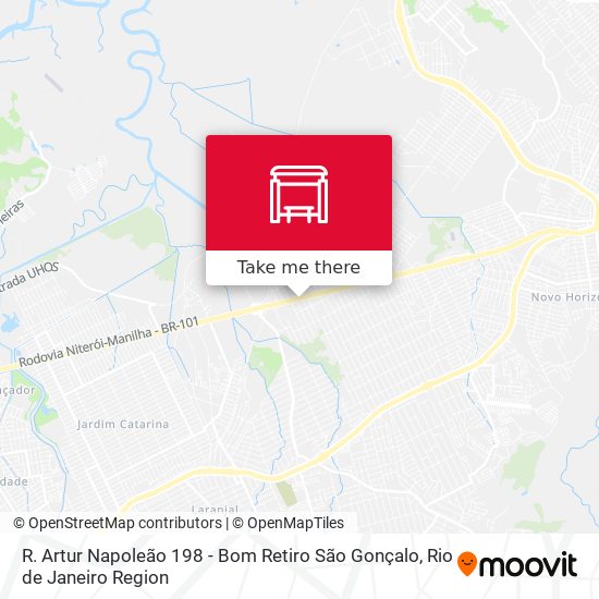 R. Artur Napoleão 198 - Bom Retiro São Gonçalo map