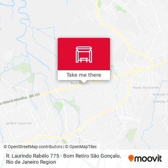 R. Laurindo Rabêlo 775 - Bom Retiro São Gonçalo map