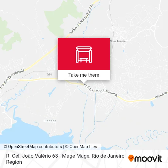 R. Cel. João Valério 63 - Mage Magé map