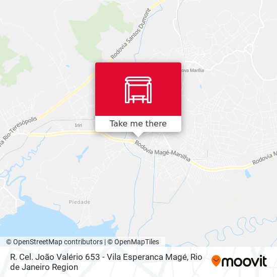 R. Cel. João Valério 653 - Vila Esperanca Magé map