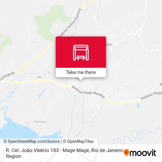R. Cel. João Valério 183 - Mage Magé map