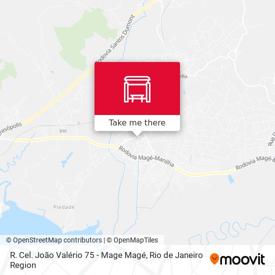R. Cel. João Valério 75 - Mage Magé map