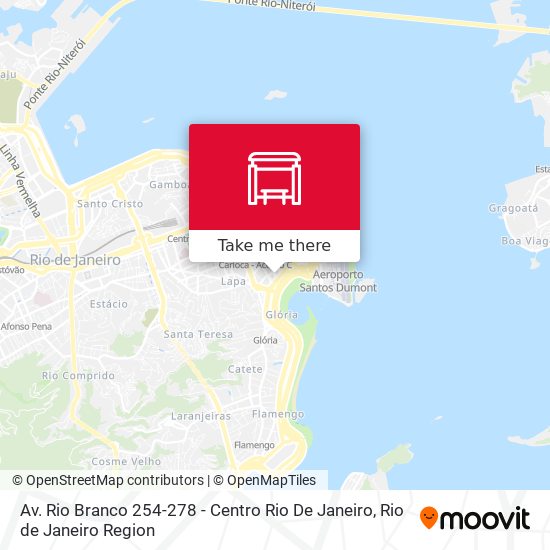 Mapa Av. Rio Branco 254-278 - Centro Rio De Janeiro