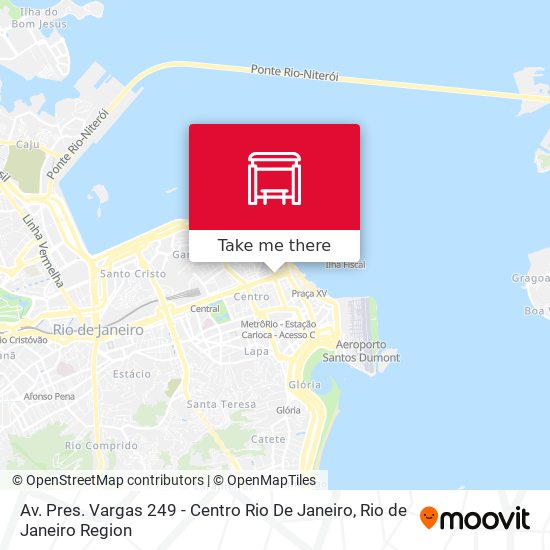 Mapa Av. Pres. Vargas 249 - Centro Rio De Janeiro