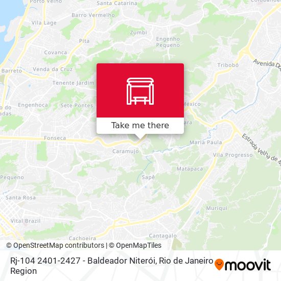 Mapa Rj-104 2401-2427 - Baldeador Niterói
