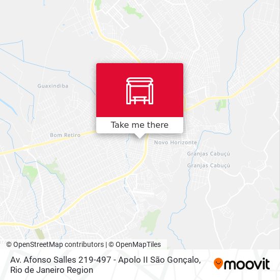 Mapa Av. Afonso Salles 219-497 - Apolo II São Gonçalo